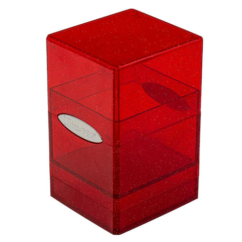 Ultra Pro Satin Tower Deck Box Glitter Red
