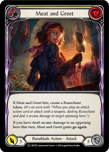 Meat and Greet (Yellow) [U-CRU152] (Crucible of War Unlimited)  Unlimited Normal