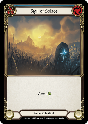 Sigil of Solace (Blue) [RNR030-R] (Rhinar Hero Deck)  1st Edition Normal