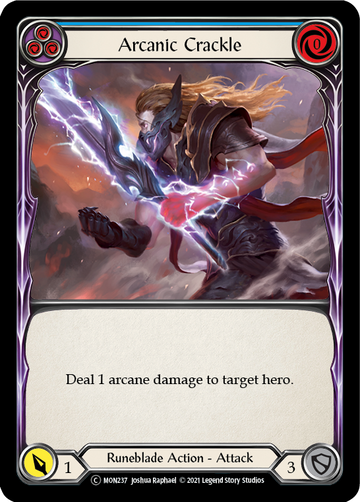 Arcanic Crackle (Blue) [U-MON237] (Monarch Unlimited)  Unlimited Normal