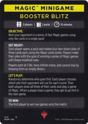 Booster Blitz (Magic Minigame) [March of the Machine Minigame]