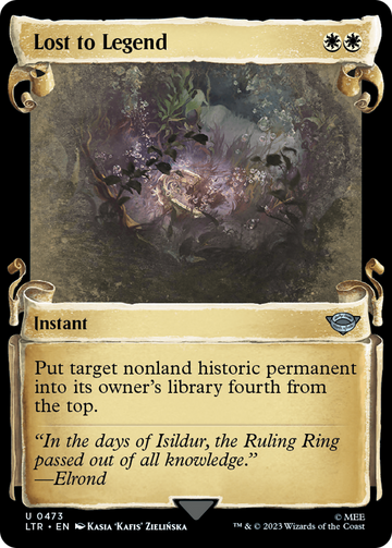 Lost to Legend [The Lord of the Rings: Tales of Middle-Earth Showcase Scrolls]