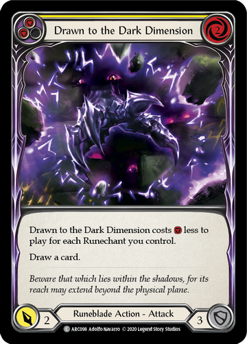 Drawn to the Dark Dimension (Yellow) [U-ARC098] (Arcane Rising Unlimited)  Unlimited Normal
