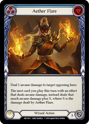 Aether Flare (Blue) [ARC134-C] (Arcane Rising)  1st Edition Normal