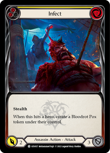 Infect (Yellow) [UZU017] (Outsiders Uzuri Blitz Deck)