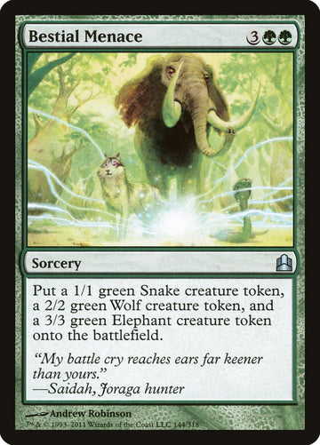 Bestial Menace [Commander 2011]