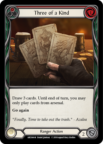 Three of a Kind [ARC044-M] (Arcane Rising)  1st Edition Rainbow Foil