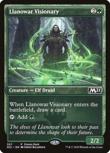 Llanowar Visionary (Promo Pack) [Core Set 2021 Promos]