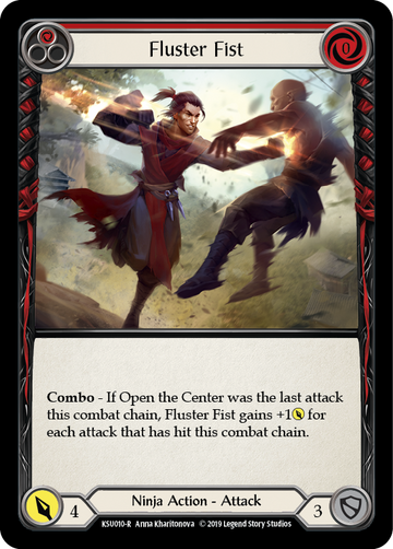 Fluster Fist (Red) [KSU010-R] (Katsu Hero Deck)  1st Edition Normal