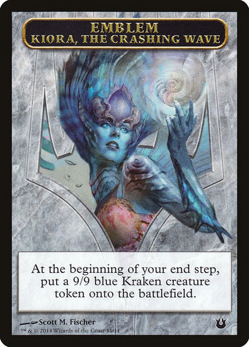 Kiora, the Crashing Wave Emblem [Born of the Gods Tokens]