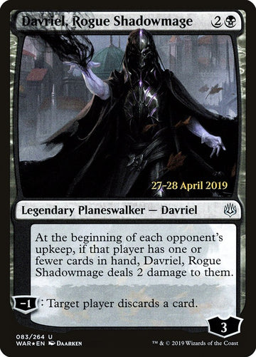 Davriel, Rogue Shadowmage [War of the Spark Prerelease Promos]
