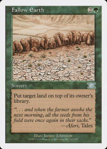 Fallow Earth [Classic Sixth Edition]