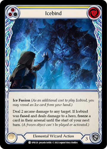 Icebind (Yellow) [UPR120] (Uprising)  Rainbow Foil