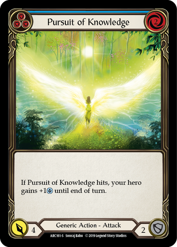 Pursuit of Knowledge [ARC161-S] (Arcane Rising)  1st Edition Rainbow Foil