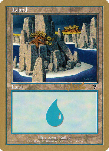 Island (cr332) (Carlos Romao) [World Championship Decks 2002]